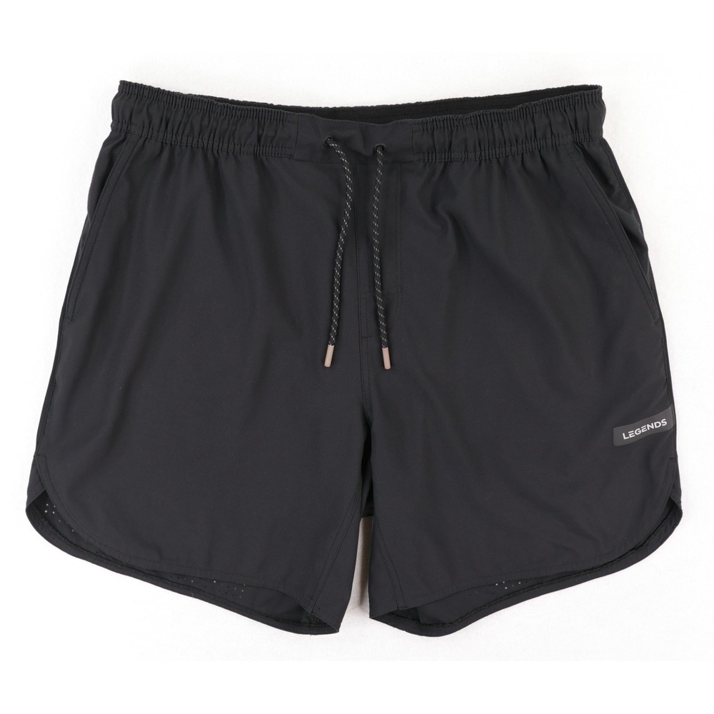 Legends Luka 7" Shorts Mens Large Black Running Athletic Quick Dry Gym Unlined